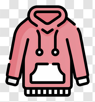 Hoodie Logo - Pink Hoodie Transparent PNG