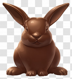 Chocolate Bunny - Chocolate Bunny For Easter Transparent PNG