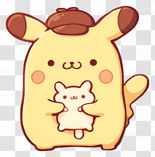 Pompompurin - Cute Yellow Cartoon Animal Illustration Transparent PNG