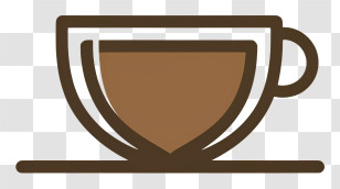 Coffee Mug - Brown Coffee Cup Illustration Transparent PNG
