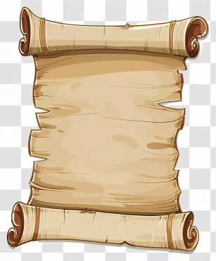 Vintage Paper Roll - Vintage Scroll Paper Design Illustration Transparent PNG