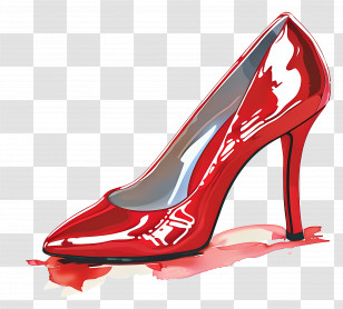 High Heel - Red High Heel Shoe Illustration Transparent PNG