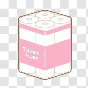 Icon - Toilet Paper Pack Cartoon Illustration Transparent PNG