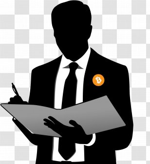 Financial Adviser Clip Art Analyst Finance - Silhouette - Buinessman Transparent PNG