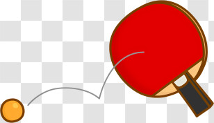 Envelope - Table Tennis Paddle And Ball Illustration Transparent PNG