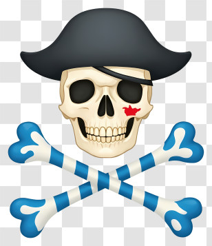 Pirate Skull And Crossbones - Pirate Skull And Crossbones Symbol Transparent PNG