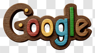 Google Logo - Wooden Google Logo Transparent PNG