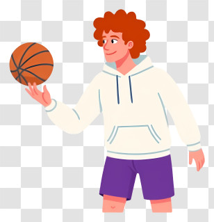 Man Playing Basketball - Basketball Player With Ball Transparent PNG