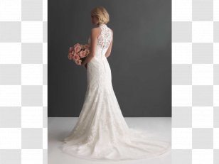 Wedding Dress Polo Neck Neckline - Shoulder Transparent PNG