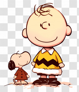 Charlie Brown - Charlie Brown And Snoopy Cartoon Drawing Transparent PNG
