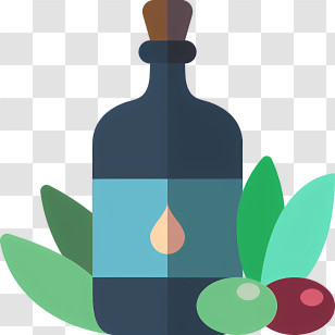 Cooking Oil - Bottle Of Olive Oil Transparent PNG