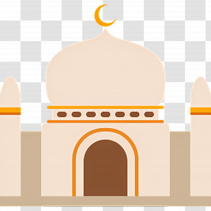 Mosque Dome - Islamic Mosque With Crescent Moon Transparent PNG