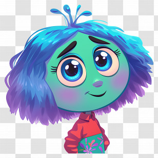 Envy - Blue-haired Cartoon Character Illustration Transparent PNG