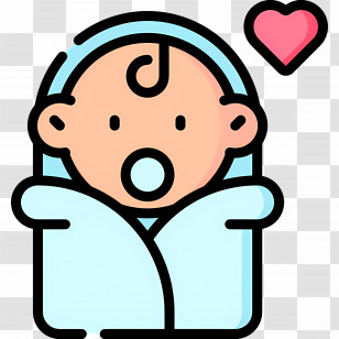 Baby Boy - Cute Baby With Pacifier And Heart Transparent PNG