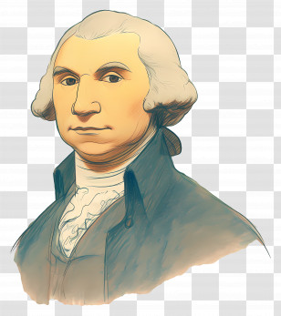 George Washington - Portrait Of Historical Figure Transparent PNG