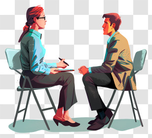 Interview - Professional Interview Scene Transparent PNG