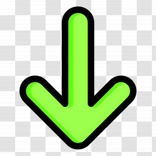Down Arrow - Downward Green Arrow Icon Transparent PNG