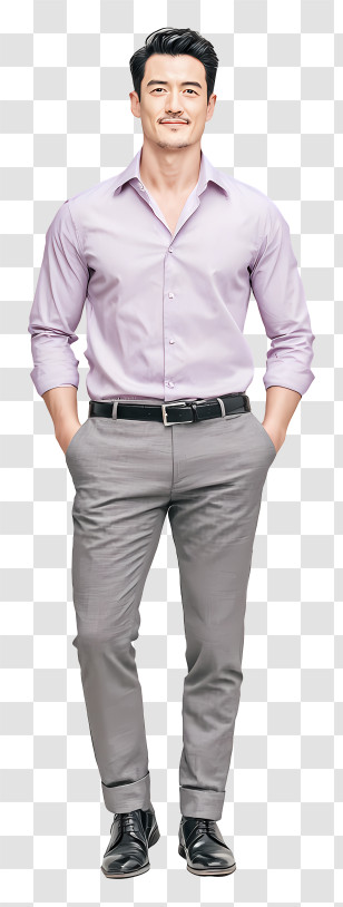 Businessman Full Body - Man In Casual Outfit With Hands In Pockets Transparent PNG