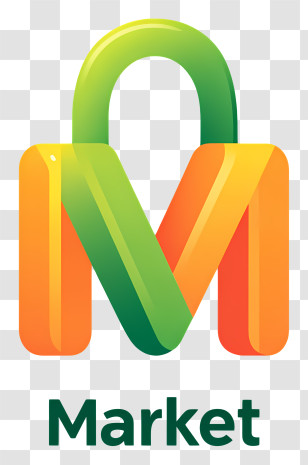 Market Logo - Market Gradient M Logo Transparent PNG