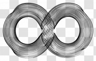 Infinity Symbol - Monochrome Infinity Pattern Illustration Transparent PNG