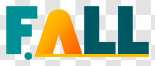 Fall Logo - Colorful Fall Text Transparent PNG