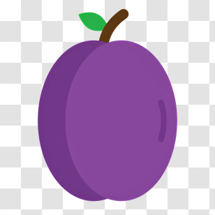 Plum - Purple Plum Fruit Illustration Transparent PNG