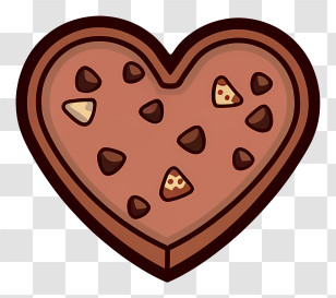 Cartoon - Heart-Shaped Chocolate Illustration Transparent PNG