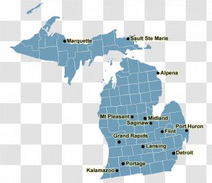 Michigan Film Office Map - United States Transparent PNG