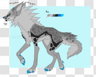Wolfdog Arctic Wolf Drawing Black - Dog Like Mammal - Blue Head Transparent PNG