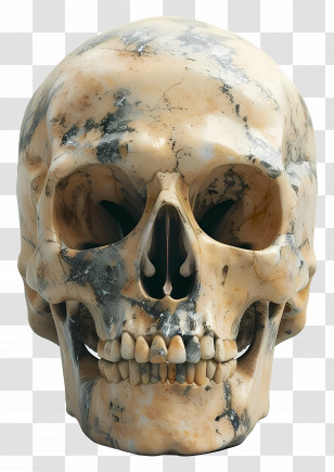 Animated Skull - Realistic Human Skull Model Transparent PNG