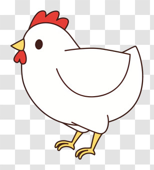 Icon - Cartoon Chicken Illustration Transparent PNG