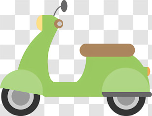 Motorcycle - Green Scooter Illustration Transparent PNG