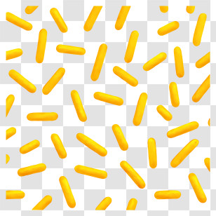 Gold Confetti - Yellow Sprinkles Pattern Background Transparent PNG