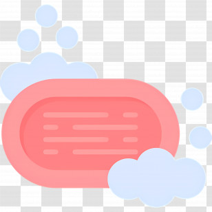 Soap - Pink Soap With Bubbles Transparent PNG