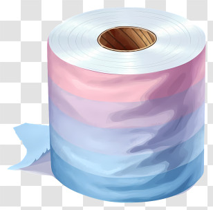 Pastel Toilet Tissue - Pastel Colored Toilet Paper Roll For Bathroom Hygiene Transparent PNG