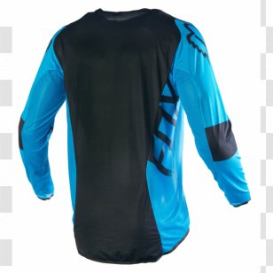 Jersey T-shirt Hoodie Blue Sleeve - Moto Cross Transparent PNG