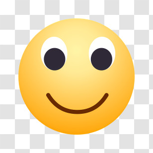 Icon - Smiley Face Emoji With Classic Expression Transparent PNG