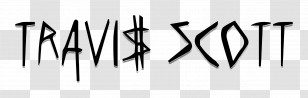 Travis Scott - Travi$ Scott Text Logo Transparent PNG