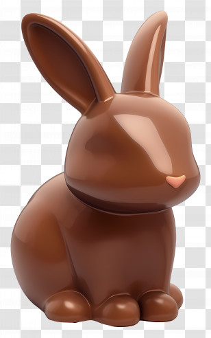 Chocolate Bunny - Delicious Chocolate Bunny Transparent PNG