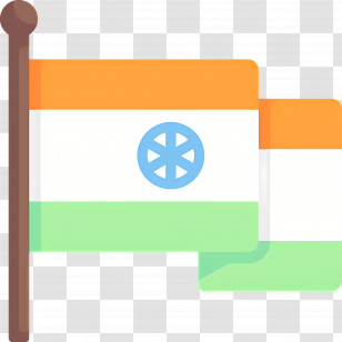 India Flag - Flag With Unique Symbol Transparent PNG