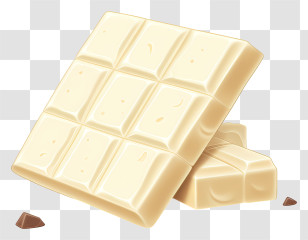 White Chocolate Bar - White Chocolate Bar Illustration Transparent PNG