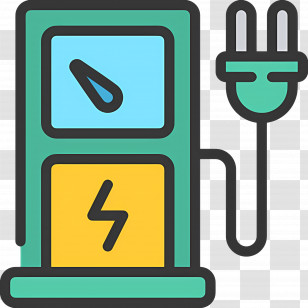Charging Station - Electric Charging Station Icon Design Transparent PNG