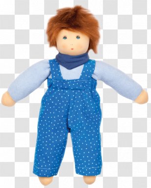 Waldorf Doll Toy Child Blue - Ecological Sheep Transparent PNG