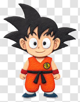Son Goku - Cartoon Character In Orange Outfit Transparent PNG