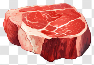 Raw Steak - Thick-Cut Raw Steak Transparent PNG