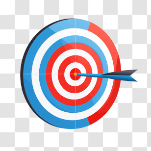 Target - Bullseye And Arrow Symbol For Success Transparent PNG