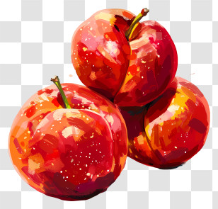 Nectarines - Juicy Red Apples Transparent PNG