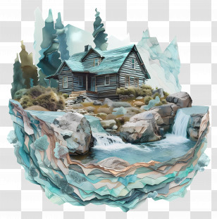 Log Cabin - Cabin In Nature Transparent PNG