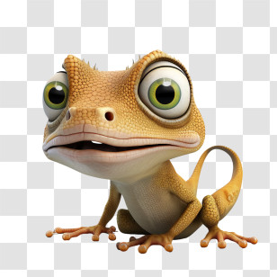 Cute Lizard
 - Cartoon Lizard With Big Eyes Transparent PNG