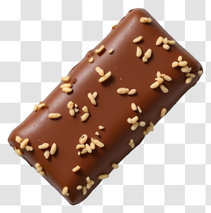 Chocolate Bar - Chocolate Bar With Sesame Seeds Transparent PNG
